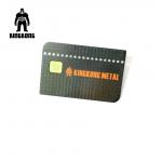 Credit  Metallic Finish Business Cards Include SLE4428 Big Contact Chip  Stainless Steel for sale