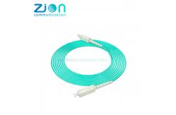 China LSZH Jacket OM4 SC To SC Simplex Jumper Optical Cable 1M 2M 3M supplier