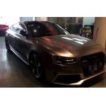 Battle Ash Gray metallic thin Gloss Car Vinyl Wrap moisture proof for sale