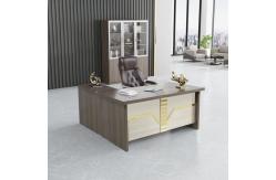 China Luxury Wooden Modern Executive Work Table Extendable For Boss Office ODM supplier
