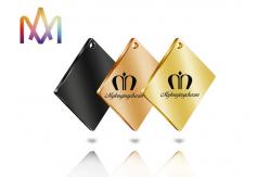 China Multifunction Blank Stamping Tag Square Pendant supplier