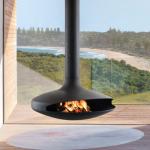 60x40x20 Inch Floating Portable Wood Burning Fire Pit Wall Mounted for sale