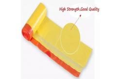China Drawtape Handle Office Biodegradable Compostable Bag Bin Plastic Liner Roll Packaging supplier