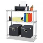 Small Chrome Finish Office Storage Racks  / Adjustable Metal Shelving Unit for sale