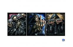China Flip Lenticular 3D Posters With Skull Designs / Lenticular Photo Printing supplier