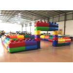 Outdoor Kids Inflatable Sports Games / Field Waterproof Maze Themed Colorful 6 X 6m for sale