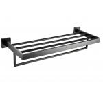 SUS304 Bathroom Hardware Sets Matte Black ISO9001 Certification