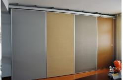 China Fireproof Wood Mobile Folding Sound Proof Partition Wall Size 100 mm supplier