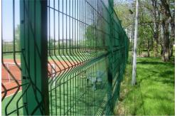 China Green Security 3D Welded Wire Fence Folding Curved Mesh Fence supplier