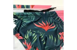 China Mens Sublimation Bikini Swimwear Swim Briefs With Drawstring / Full Lining supplier