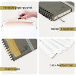 Poprun Vertical Layout Mini Weekly Planner Monochrome Inner Pages