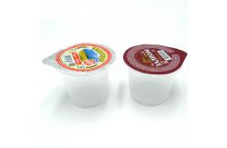 China low MOQ 80ml pp white and clear injection cup for baby yogurt supplier