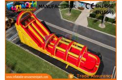 China 0.55mm PVC Tarpaulin Inflatable Jumping Castle / Inflatable Water Slide supplier