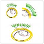 12 Colors SC APC Simplex G652D Fiber Optic Pigtail for sale