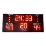 7 Segments and Super Brightness Electronic LED Football Scoreboard in Red Color for sale