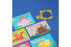 China Soft Elastic 3D Cartoon Stickers PVC Foamed Leather EVA Foam Stickers 2mm supplier