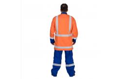 China ISO9001 Customized Fire Retardant Cotton Coverall Adjustment Cuffs With Velcro supplier