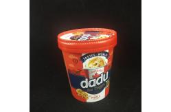 China 475ml Biodegradable Ice Cream Tubs With Lids , 520ml Ice Cream Paper Bowl supplier