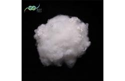 China Flame Retardant Regenerated Polyester Fiber 64mm A1 White Fabric Filling supplier