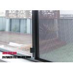 Black Color Heavy Duty Fly Screen Mesh Powder Coated Stainless Steel Materials for sale