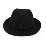embellished-trim fedora hat for sale