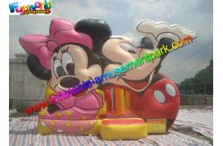 China Mickey Mouse Commercial Bouncy Castles ,  Inflatable Bounce House With PVC tarpaulin supplier