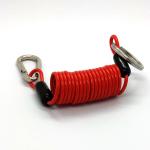 Coil Lanyard Spring Steel Wire Rope For Fall Protection Tool for sale
