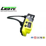 OLED Screen 6.8Ah Battery 18000lux 2.3W LED Mining Cap Lamp