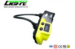 China OLED Screen 6.8Ah Battery 18000lux 2.3W LED Mining Cap Lamp supplier