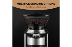 China 200W Espresso Burr Coffee Grinder With Blue LED Light and Safety Lock supplier