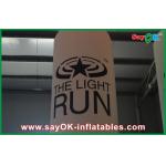 Led Coloum Inflatable Lighting Decoration Yellow Inflatable Pillar