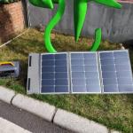 Outdoor Portable 3 Fold Solar PV Panel 105W with MC4 Connector Mono Cells for sale
