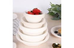 China 42oz Biodegradable Sugarcane Bagasse Bowl Compostable Salad Containers supplier