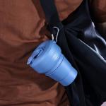 Phthalates Free 12 OZ Silicone Foldable Travel Mug for sale