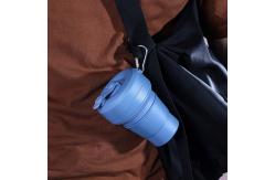 China Phthalates Free 12 OZ Silicone Foldable Travel Mug supplier