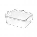Factory sell transparent plastic storage box rectangular whith lid for clothes for sale