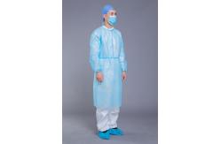 China Full Size 25g PP Nonwoven Disposable Isolation Gown supplier