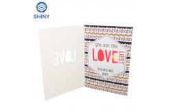 China Custom Blank Music Personalized Greeting Card CMYK Printing supplier