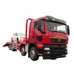 Hot Selling  Large Capacity HOWO Flat Transport Vehicle    Low  Flatbed Truck  Mechanical Equipment Transportation for sale