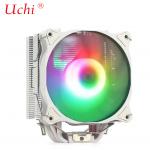 White 6 Pipe Computer Cpu Cooler Dual Fan RGB Heat Sink PC Computer for sale