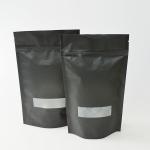 Resealable k Plastic Pouches Packaging , matte black stand up pouch for sale