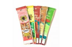 China Printed Cigar Mylar Plastic Bag Three Side Seal With Hanging Hole supplier