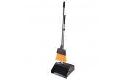 China 29x27x91cm Long Handle Brush And Pan Set Plastic Aluminum Kitchen supplier