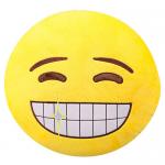 Yellow Color Office Chair Cushion , Embroidery Logo Cotton Chair Pads 30CM for sale