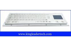 China Vandalproof Panel Mount Kiosk Keyboard With Flush / Flat Keys And Touchpad supplier