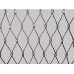 SS 304 / 316 Golden Stair Rail Safety Mesh Perfect Anti - Rust Property