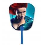 Custom 3d Lenticular Pp Manual Plastic Hand Held Fan Flip 3d Hand Fan