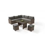 Sectional Poly Rattan Outdoor Sofa Set for sale