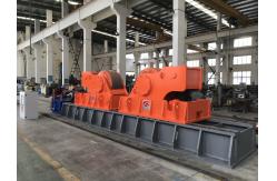 China Conical Tower 1500T Welding Roller Bed Stationary Idler With Hydraulic Lift Cylinder supplier