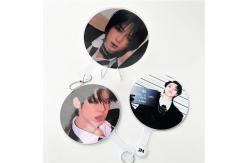 China Hot Sale Custom Kpop Lenticular Printing 3D Lenticular Plastic Hand Fans supplier